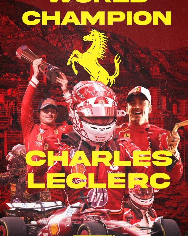 Charles Leclerc — Charles Leclerc's world-title poster, ahead of time