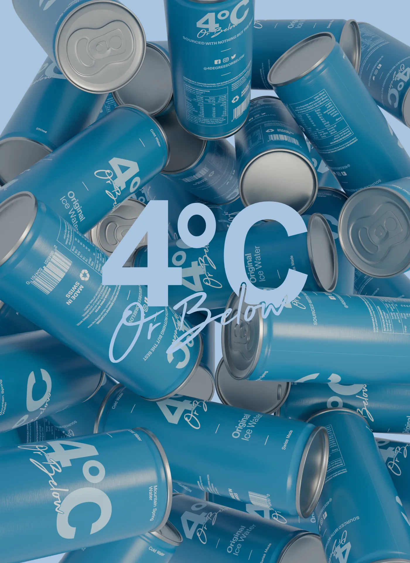 4°C Or Below — Déclinaison bleue