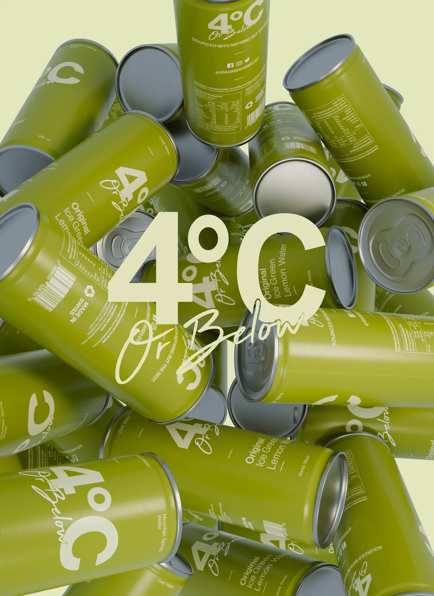 4°C Or Below — Déclinaison verte