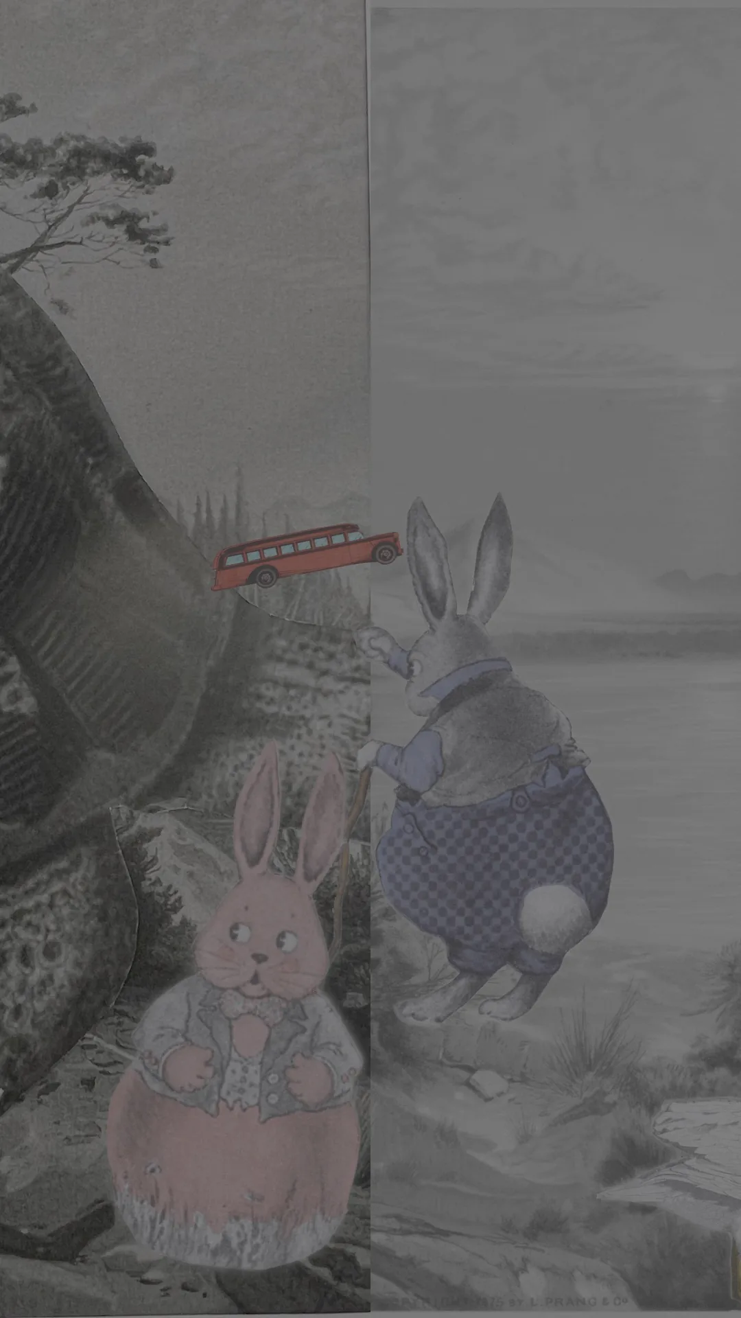 L'étrange monde terrestre — Les lapins Pan-Pan, au bord de l'eau