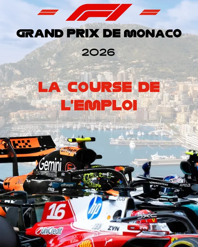 La course de l'emploi — Un dépliant de candidature déguisé en programme du Grand Prix de Monaco