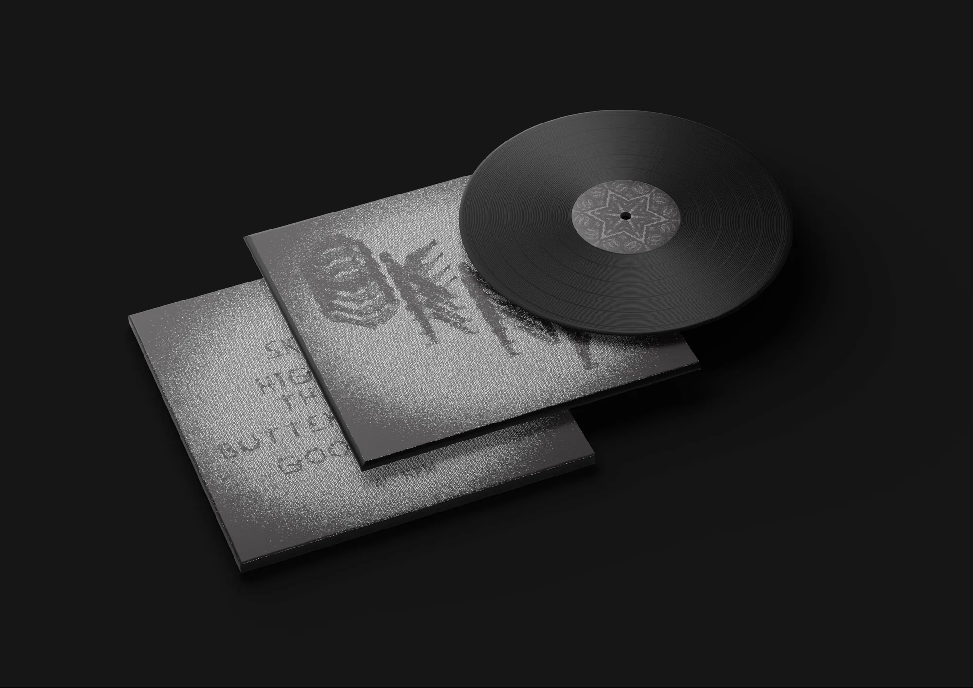 OKNA — Pochette et disque