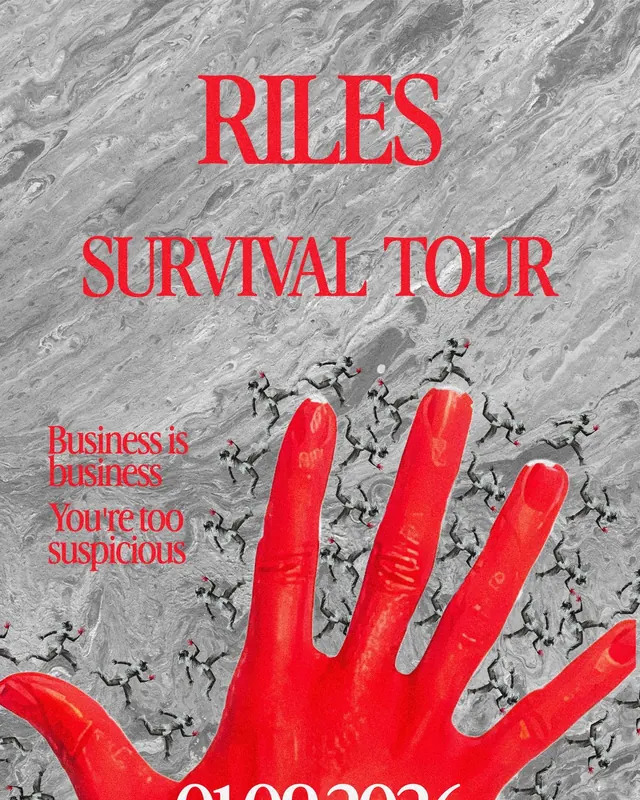 Rilès, Survival Tour — Affiche animée du concert de Rilès à la LDLC Arena de Lyon