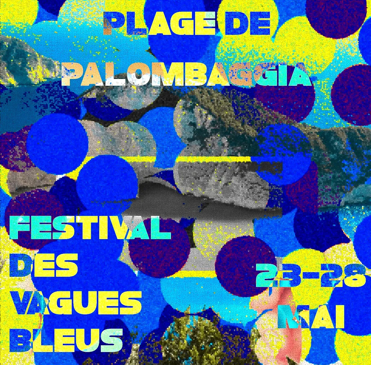 Festival des vagues bleues — Deux affiches pour un festival d'été imaginé