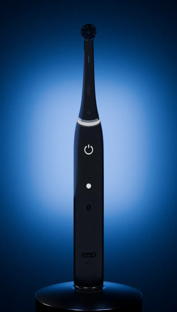 Oral-B iO — Réinterprétation publicitaire de l'Oral-B iO, en animation 3D