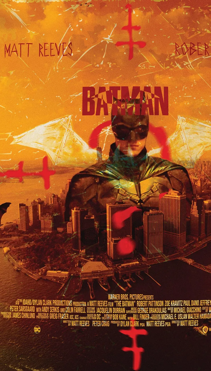The Batman — Réinterprétation animée de l'affiche de The Batman, en parallaxe